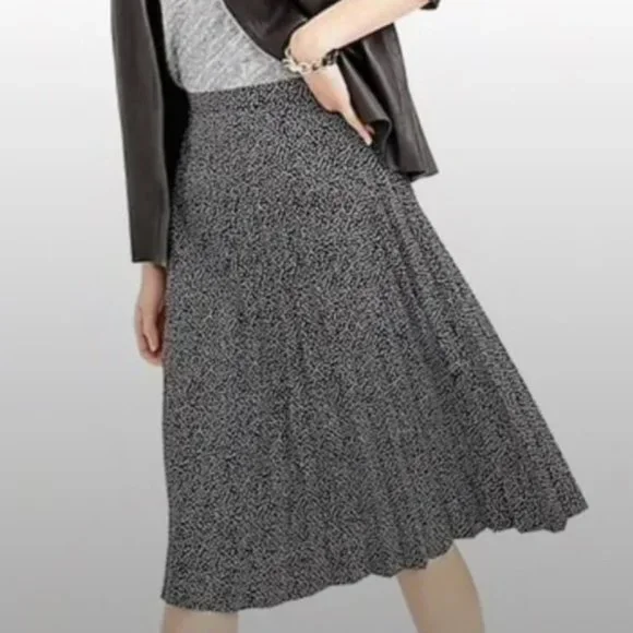 J. Crew Pleated Polka Dot Skirt - Size 2 - Picture 1 of 3